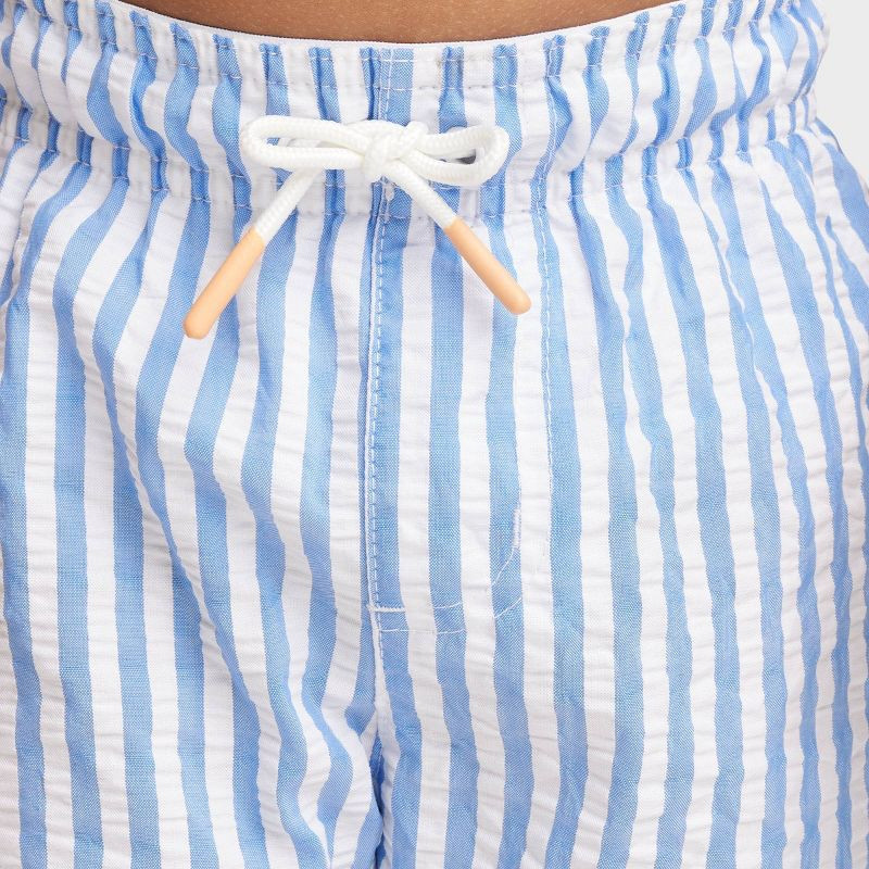 Toddler Boys' Striped Swim Shorts - Cat & Jack™ Blue | Target
