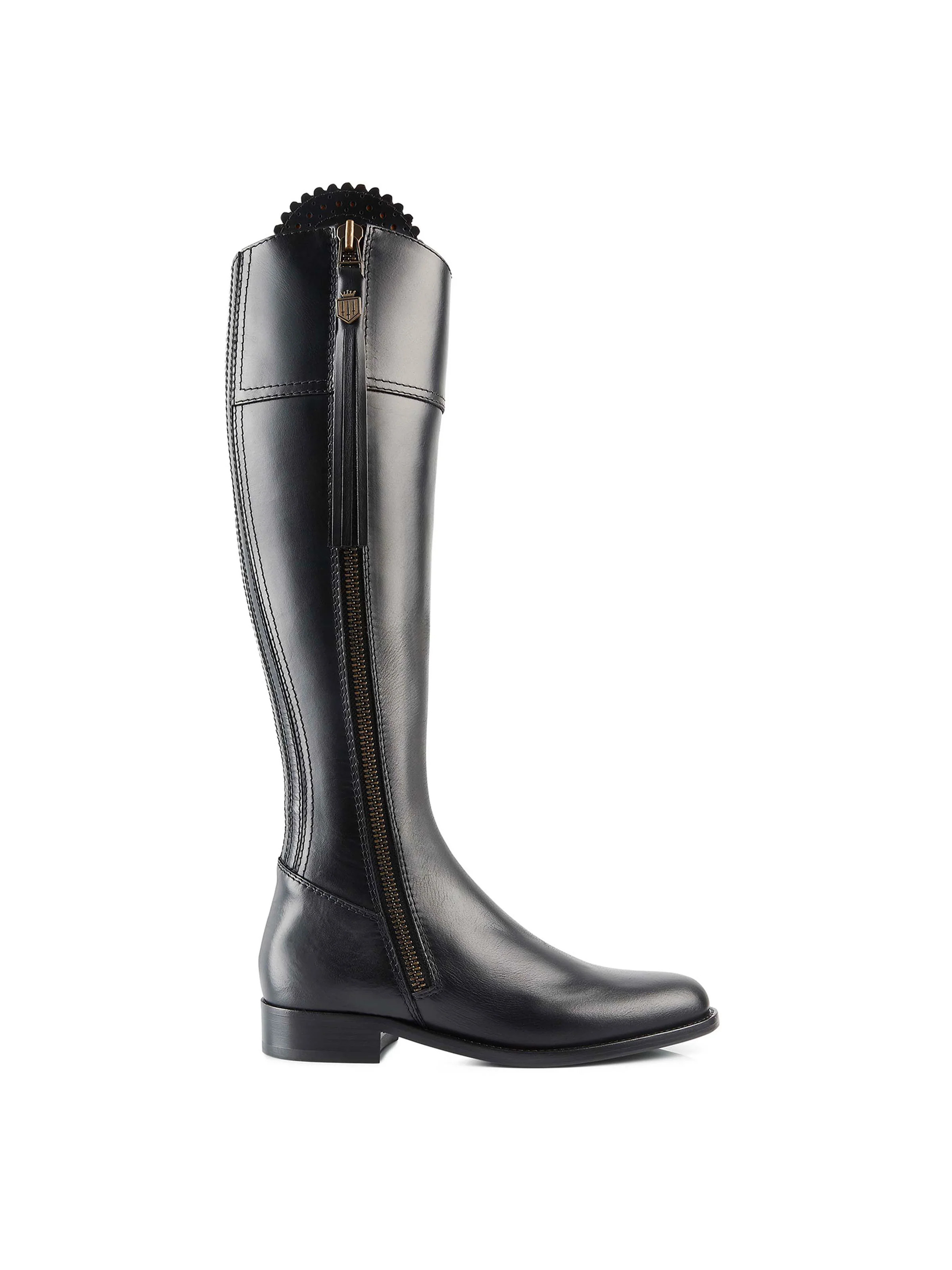 Regina - Women's Tall Boots - Black Leather | Fairfax & Favor | Fairfax & Favor (UK)