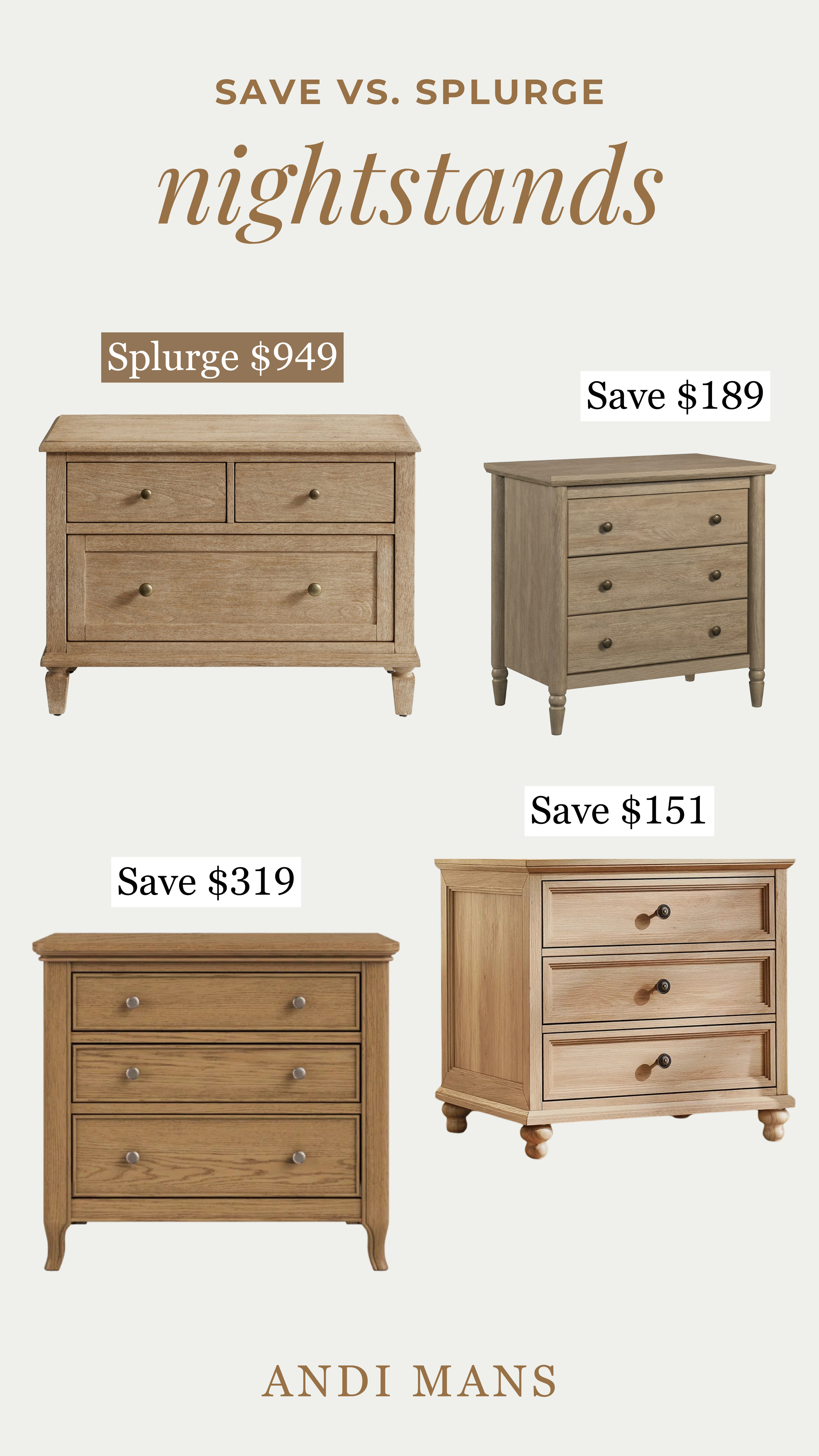 Save or Splurge on the Pottery Barn Sausalito nightstand. Shop the designer look or an affordable lookalike for less. 

 #LTKOver40 #LTKHome #LTKSaleAlert