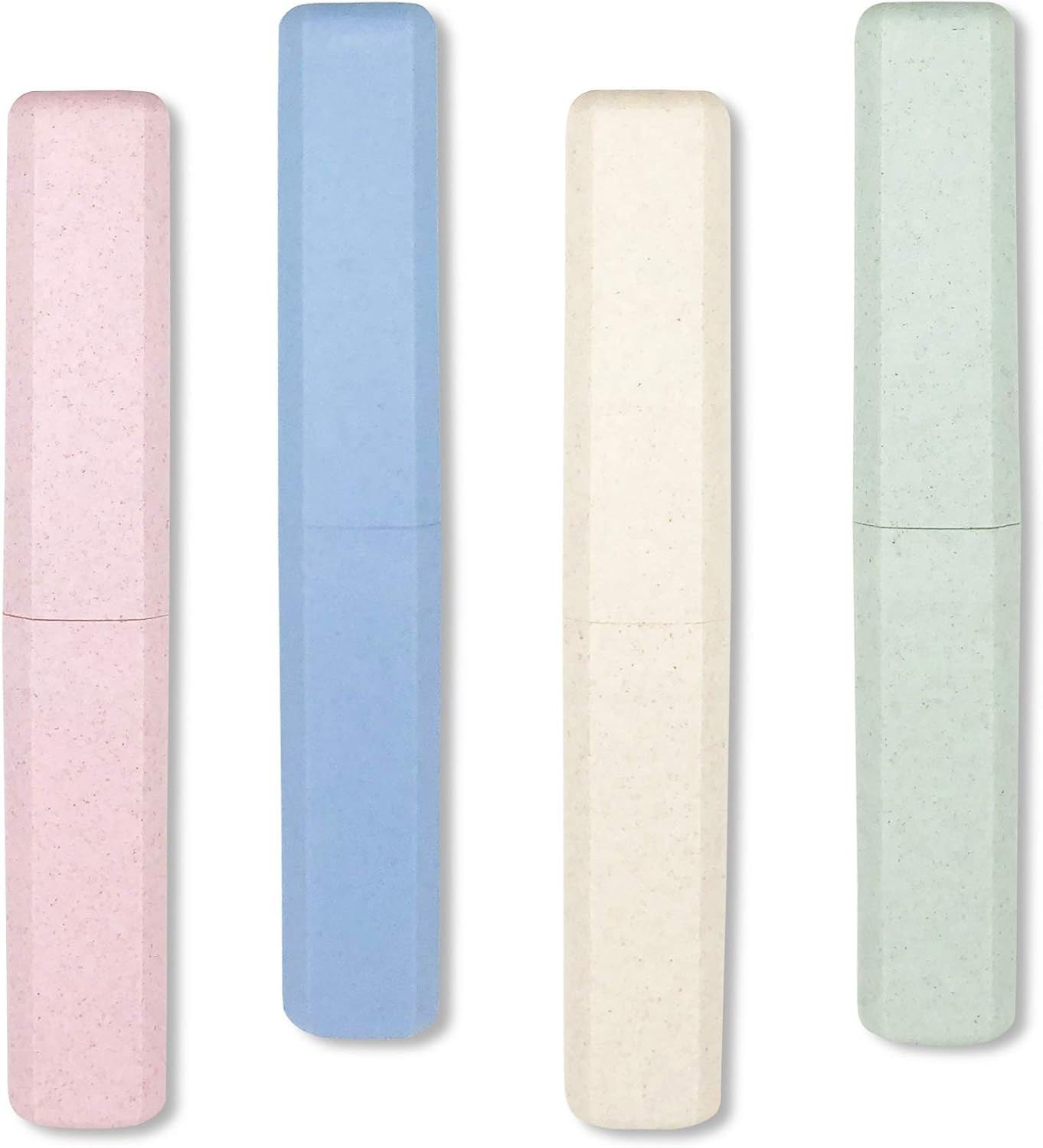 Mulbozy 4 Packs Portable Travel Toothbrush Case, Breathable Plastic Toothbrush Holder for Home, T... | Amazon (US)