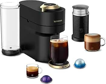 Nespresso Festive Vertuo Pop+ Deluxe Coffee and Espresso Maker by Breville with Milk Frother, Mat... | Amazon (US)