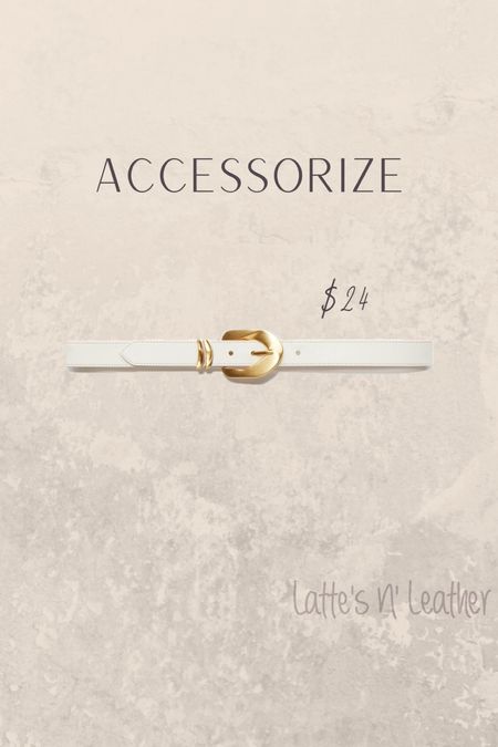 Cutest unique belt for only $24!!
(Belts, accessories, spring outfits)
#belts #accessories #springoutfit 

#LTKstyletip #LTKfindsunder50