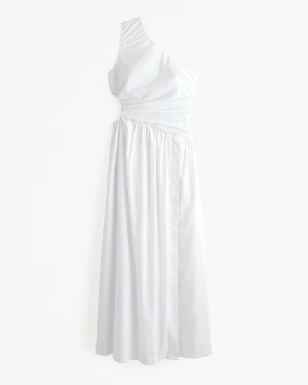 Women's One-Shoulder Cutout Maxi Dress | Women's New Arrivals | Abercrombie.com | Abercrombie & Fitch (US)