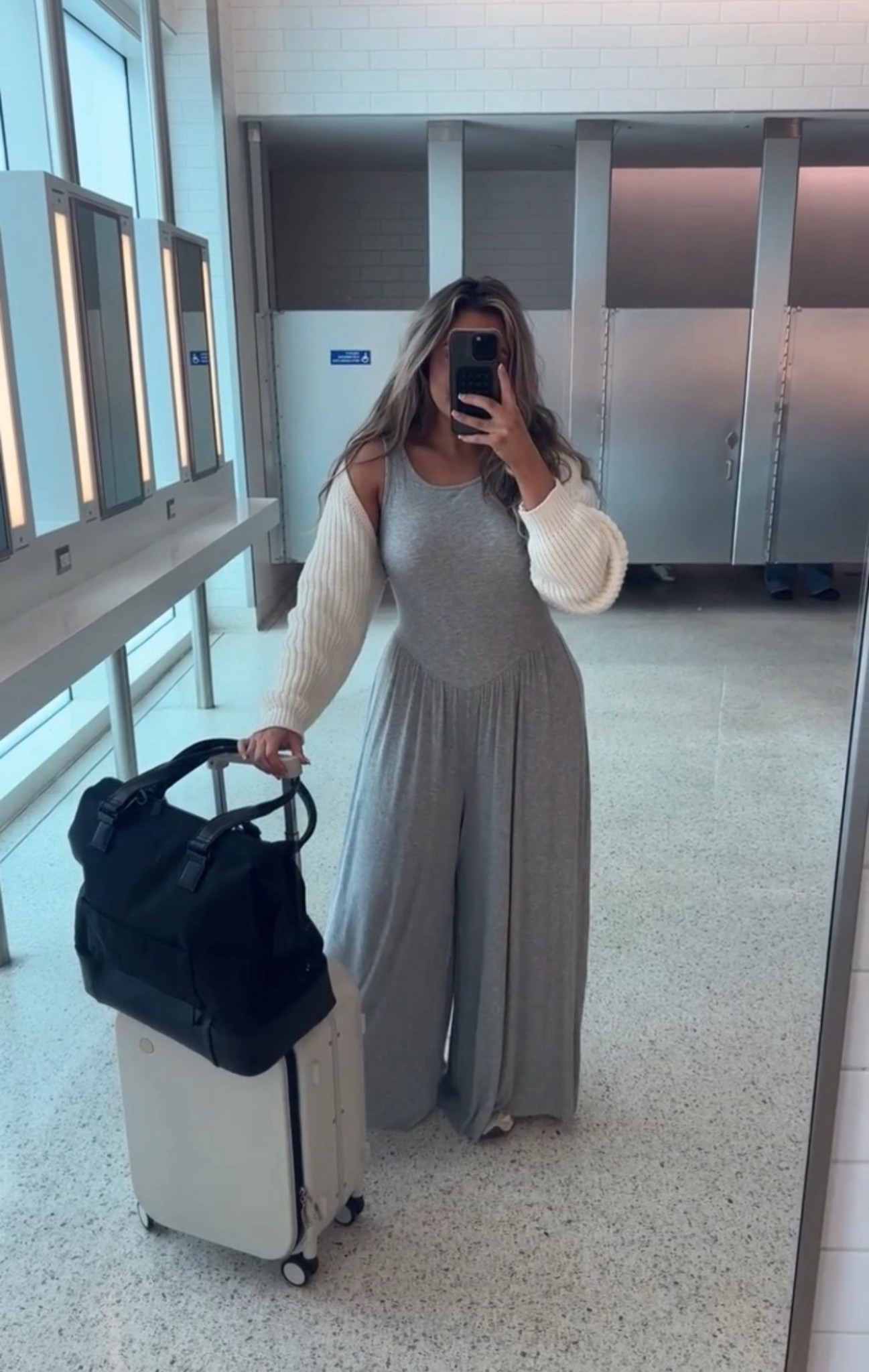The comfiest jumpsuit that has amazing stretch and is perfect for an airport travel outfit! 

Wearing a size medium 

Midsize fashion, casual outfits, curvy fashion, midsize outfits, airport outfit#LTKWatchNow #LTKSummerEdit 

#LTKTravel #LTKMidsize #LTKStyleTip