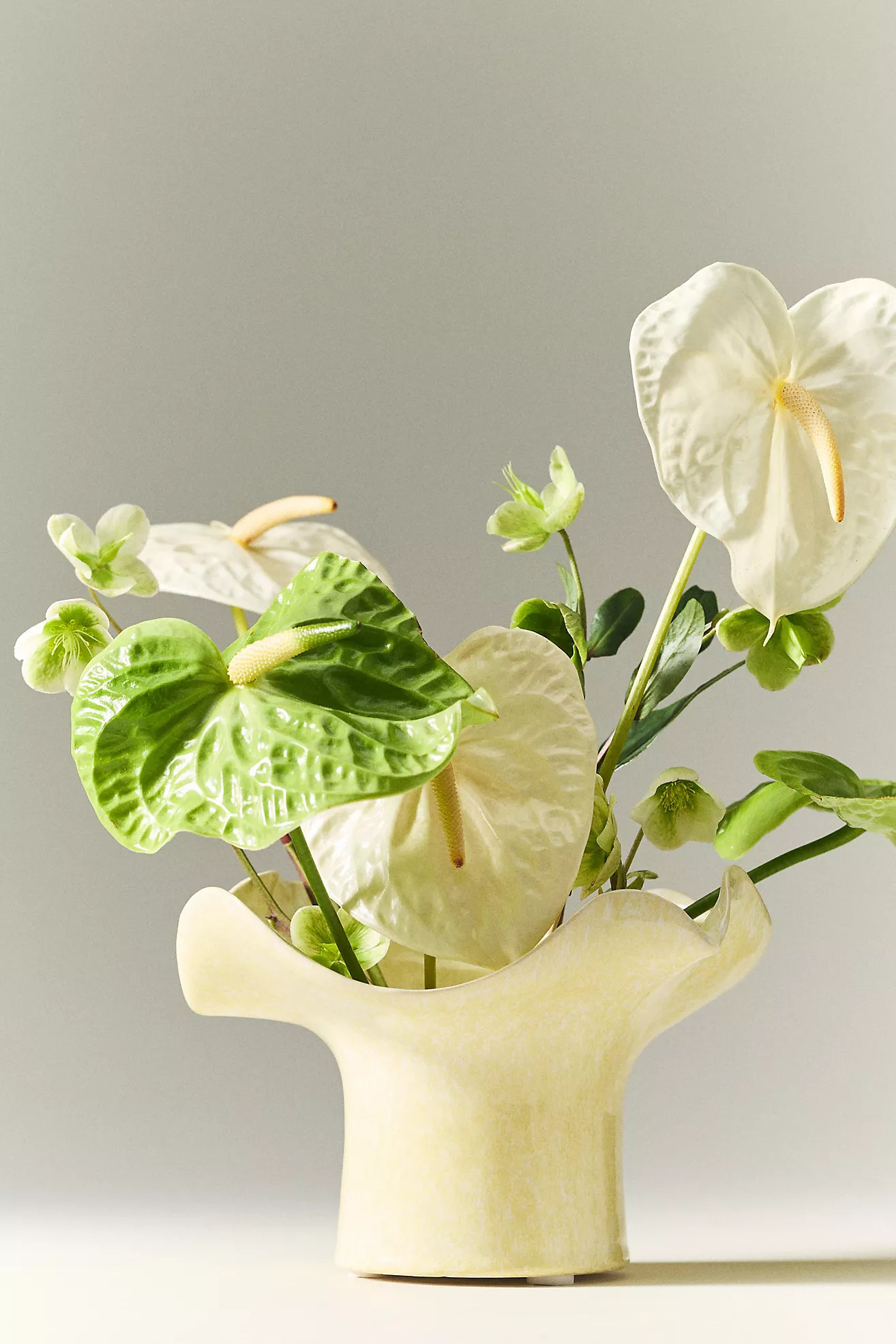 Stoneware Wavy Footed Vessel | Anthropologie (US)