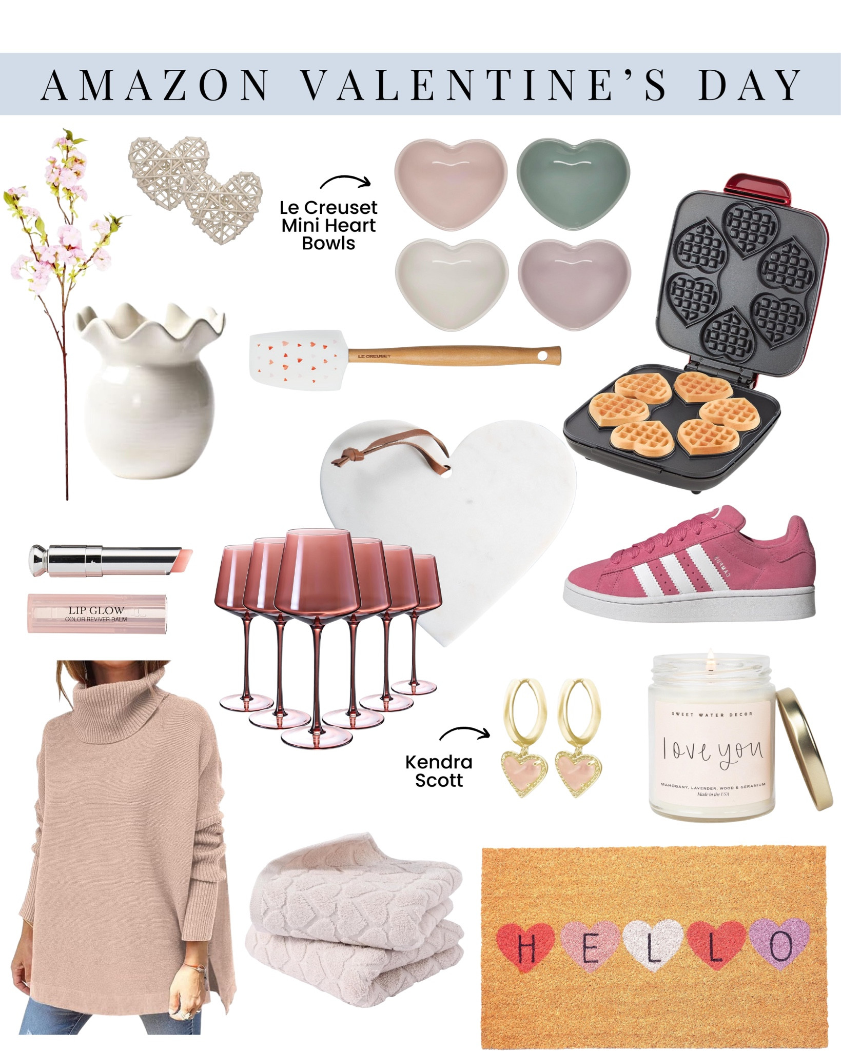 Amazon home / Amazon fashion / Amazon beauty / Valentine’s Day decor / Valentine’s Day gifts / Pink Adidas / Valentine’s Day doormat / pink sweaters

#LTKSeasonal #LTKbeauty #LTKstyletip