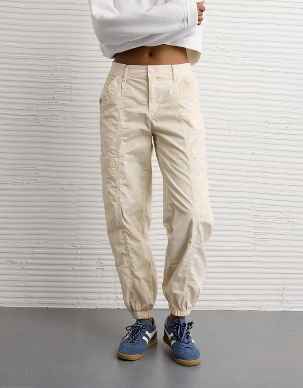 AE Snappy Stretch High-Waisted Baggy Cargo Jogger | American Eagle Outfitters (US & CA)