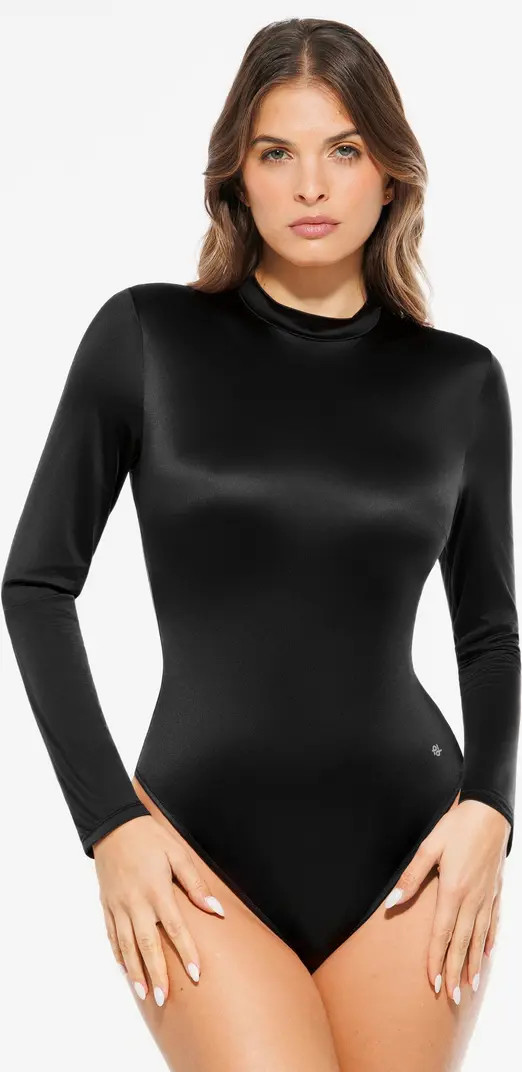 Shapewear Printed High-Waist Tummy-Control Bodysuit | Nordstrom
