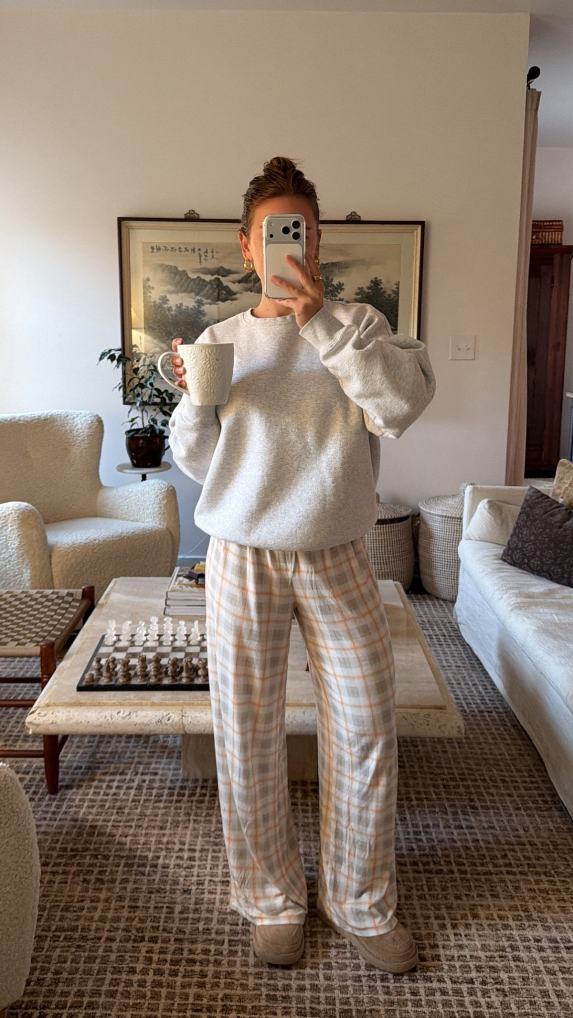 10/27/25 Slow fall mornings done right 🤎 Linking my Dairy Boy PJs (the softest ever!) and my cozy Huega House sweatshirt — my go-to combo for crisp mornings, coffee, and cozy moments at home.

#LTKStyleTip