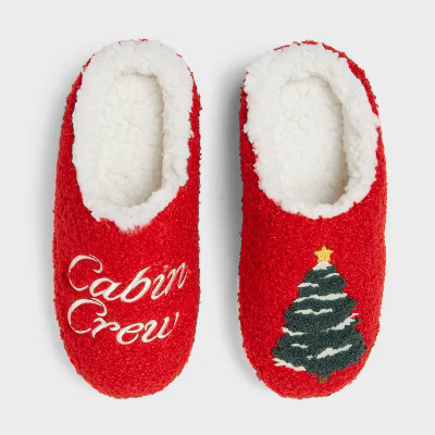 Kids' Cabin Crew Scuff Slippers - Wondershop™ Red | Target