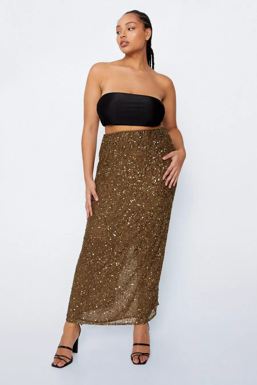 Plus Size Sequin Maxi Skirt | Nasty Gal UK (+IE)