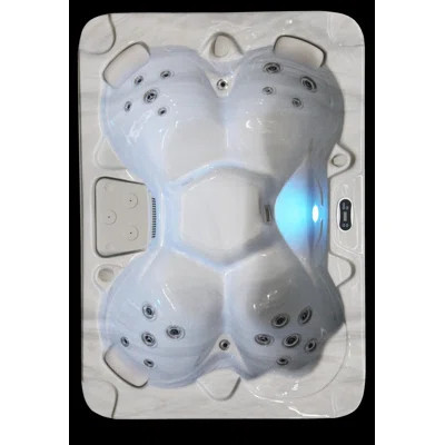 Tahoe 4-person 21-Jet Hybrid 110v/220v Plug And Play Spa With Ozonator And Underwater Led Light | Wayfair North America