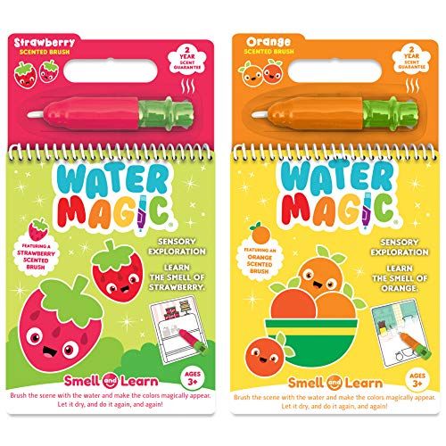 Scentco Water Magic - Scented Reusable Water Reveal Activity Books (Strawberry and Orange) - No Mess | Amazon (US)