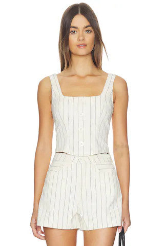 Saga Button Front Top
                    
                    L'AGENCE | Revolve Clothing (Global)