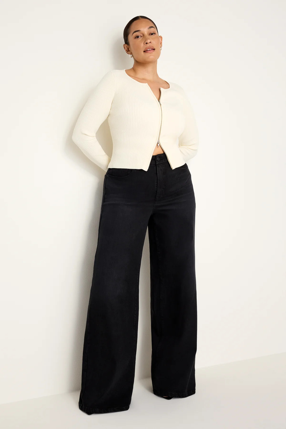 SOFT-TECH GOOD WAIST PALAZZO JEANS | Good American