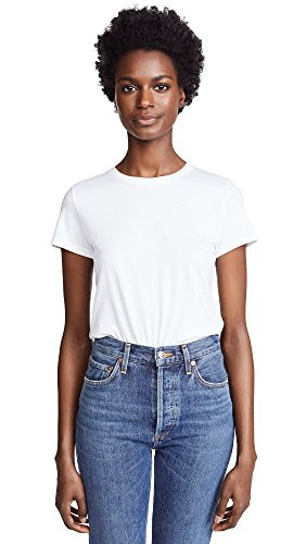 Vince Women's Essential Crew, Optic White, Small | Amazon (US)