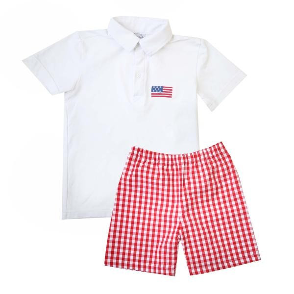 Americana Polo & Shorts Set | The Bella Bean