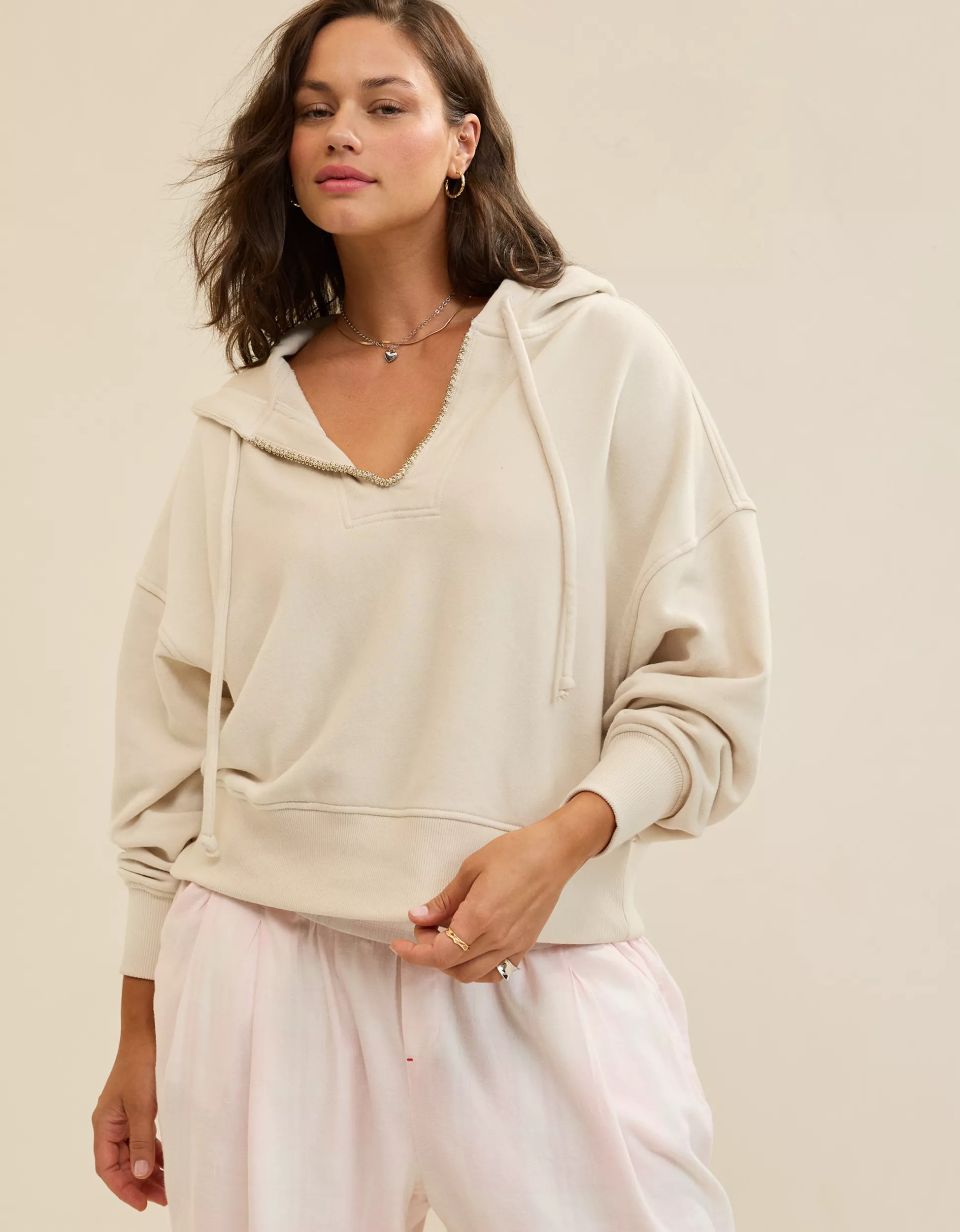 Aerie Beaded Hoodie | Aerie