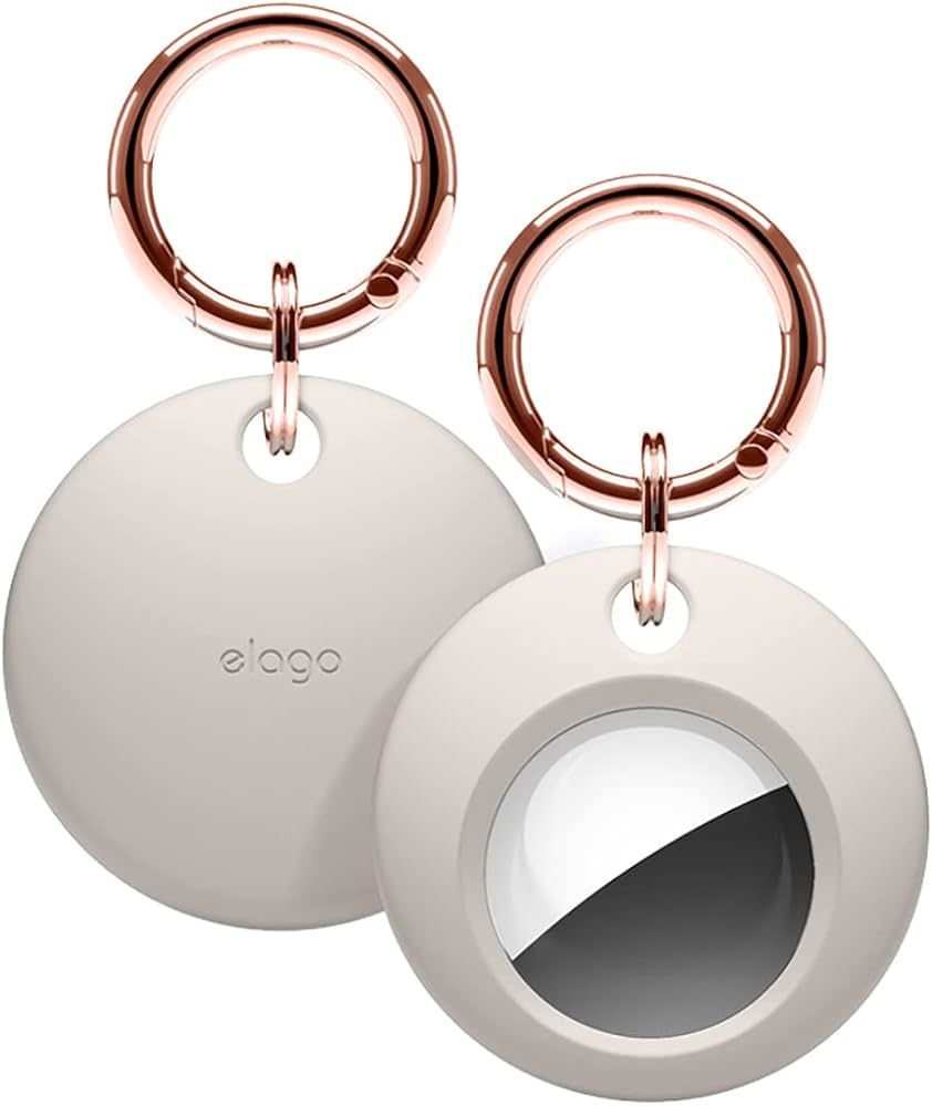 elago Basic Case Keychain Compatible with AirTag - Keys, Backpacks, Purses, Golf Rangefinders, Sl... | Amazon (US)