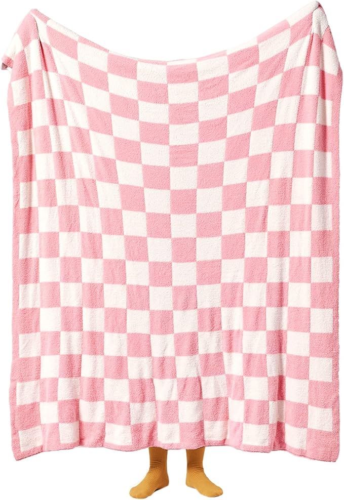 YIRUIO Throw Blankets Checkerboard Grid Chessboard Gingham Warmer Comfort Plush Reversible Microf... | Amazon (US)