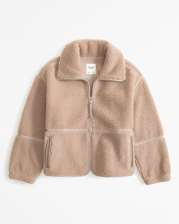 Sherpa Mockneck Full-Zip | Abercrombie & Fitch (US)