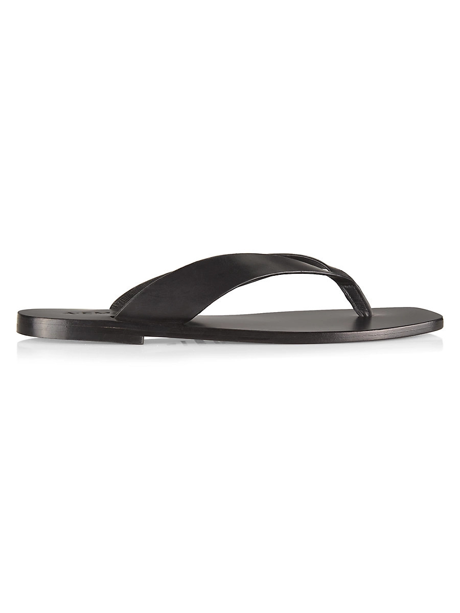 Women's Kinto Leather Flip-Flops - Black - Size 11 | Saks Fifth Avenue