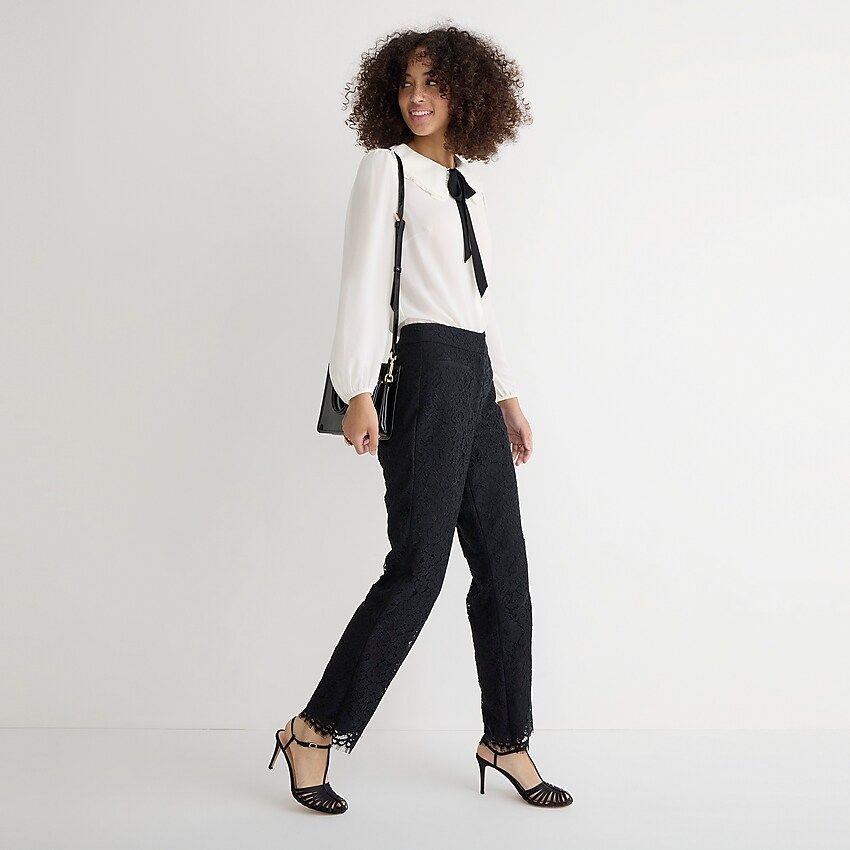 Willa cropped flare pant in lace | J.Crew US