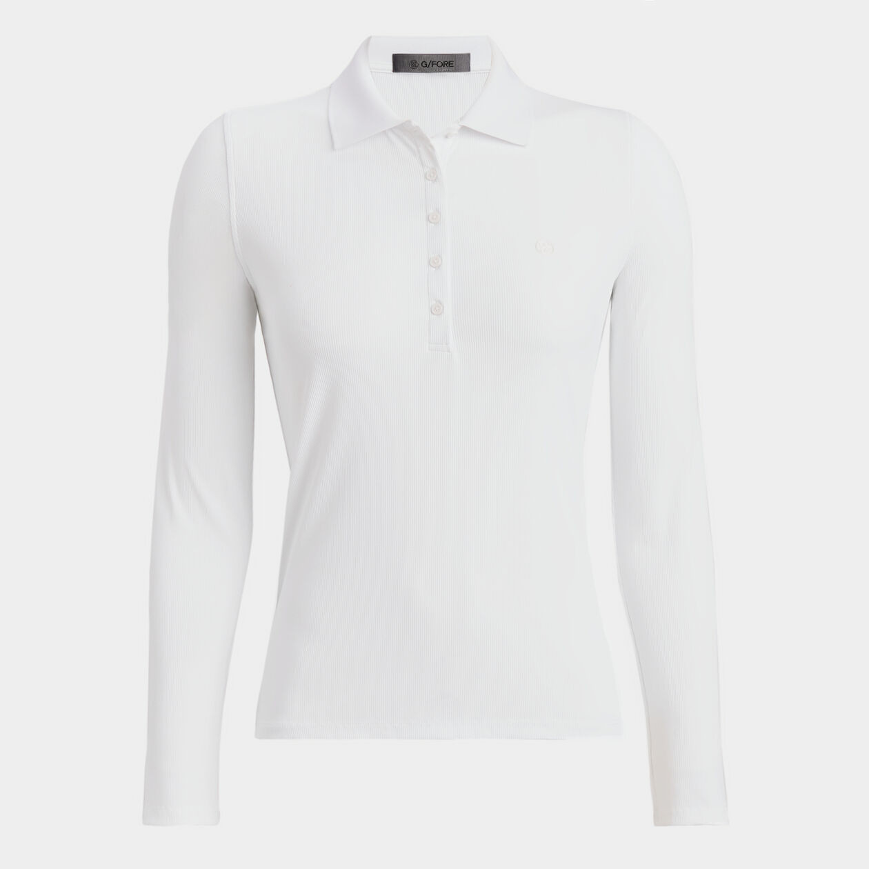 RIBBED TECH NYLON LONG SLEEVE POLO | WOMEN'S POLO SHIRTS | G/FORE | G/FORE | GFORE.com