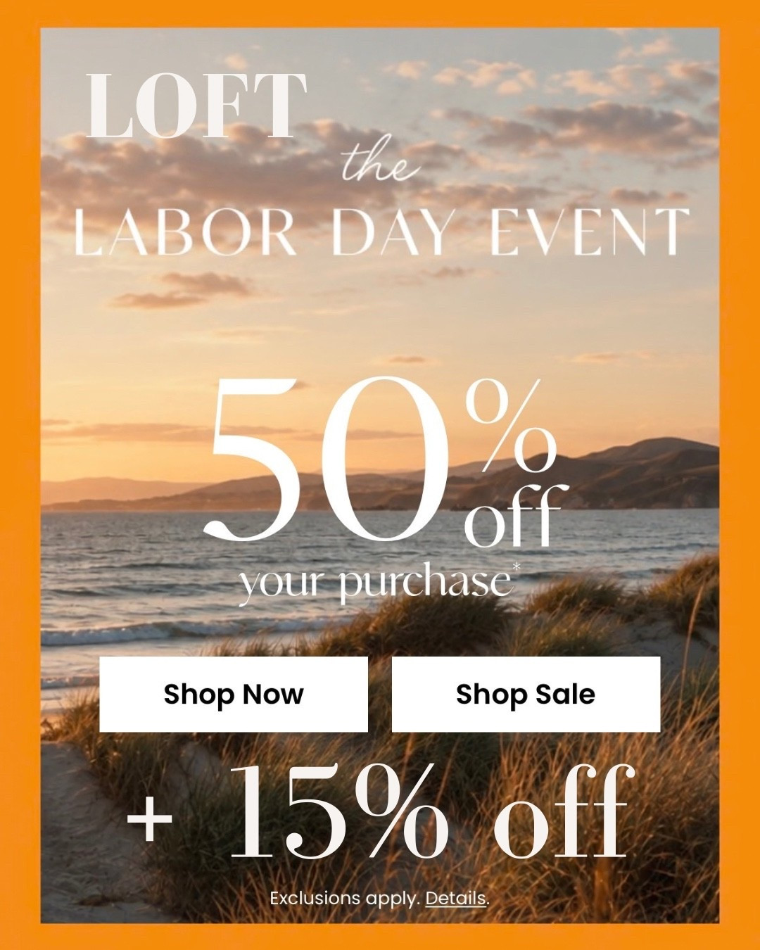 SALE at LOFT ‼️ Save 50% off your top picks plus an additional 15% OFF!!! Loft sells Petite Sizing in case you are 5’3 like me 😊 
#LTKWorkwear
#LTKSaleAlert #LTKgrwm 
#LTKootd #LTKTravel #LTKActive
https://liketk.it/6mH5a