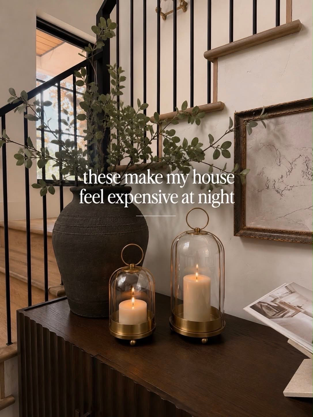 I’m linking these lanterns because they instantly add warmth and ambiance to a space. The soft glow and aged brass finish make any entryway, console table, or outdoor seating area feel more elevated.

I love using simple lighting accents like these to create a cozy, designer-inspired look in the evenings. They’re one of my favorite ways to make a home feel inviting and finished.
@Wayfair @Target @walmartfavoritefinds

#LTKU #LTKSaleAlert #LTKHome
