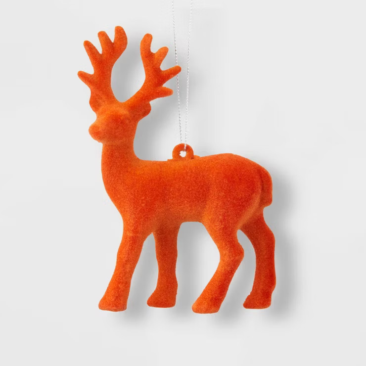 Flocked Deer Christmas Tree Ornament - Wondershop™ | Target