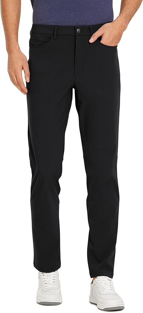 CRZ YOGA Men's All Day Comfy Golf Pants with 5-Pocket - 30"/32"/34'' Quick Dry Lightweight Casual... | Amazon (US)