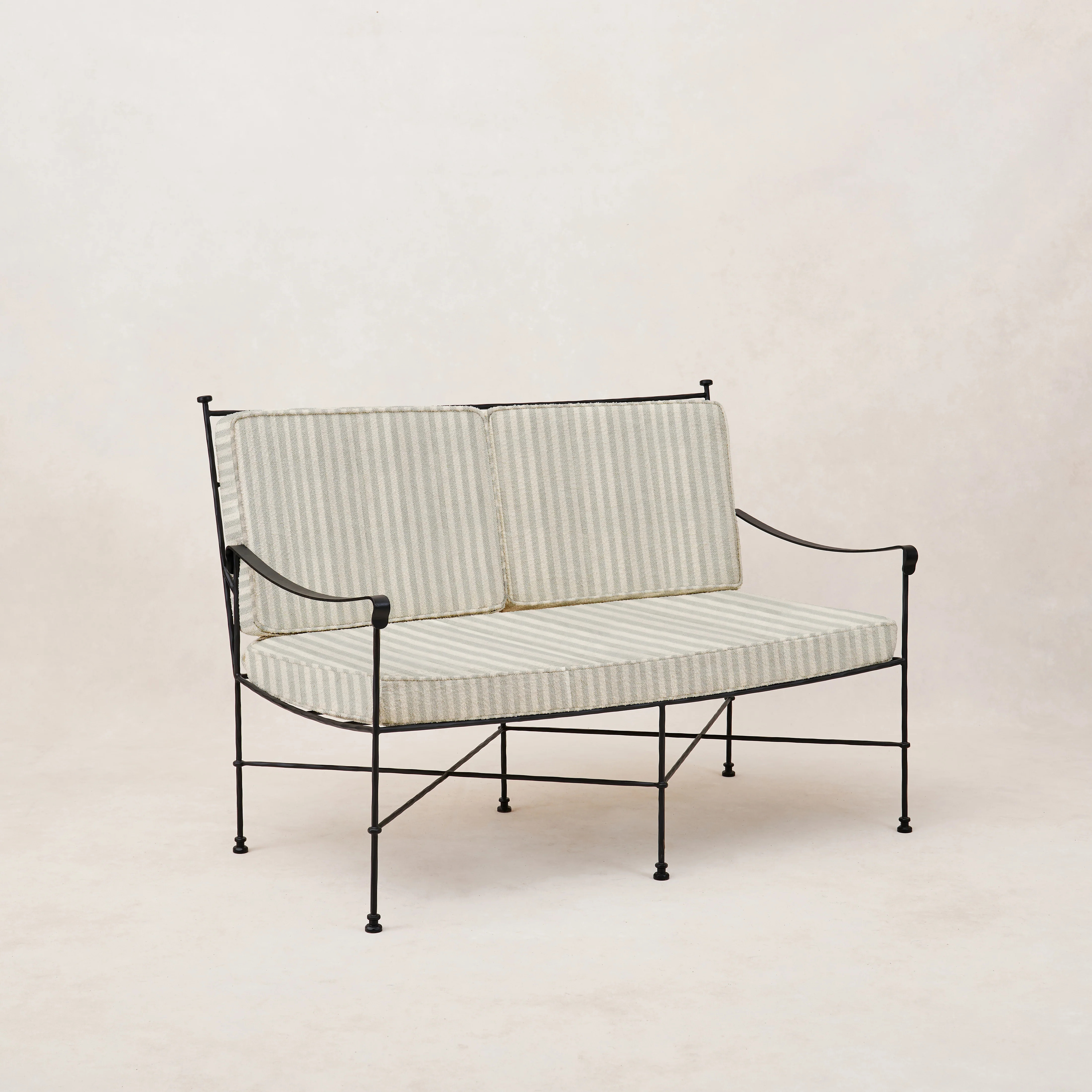 Provence Outdoor Loveseat - Mist Striped | House of Leon