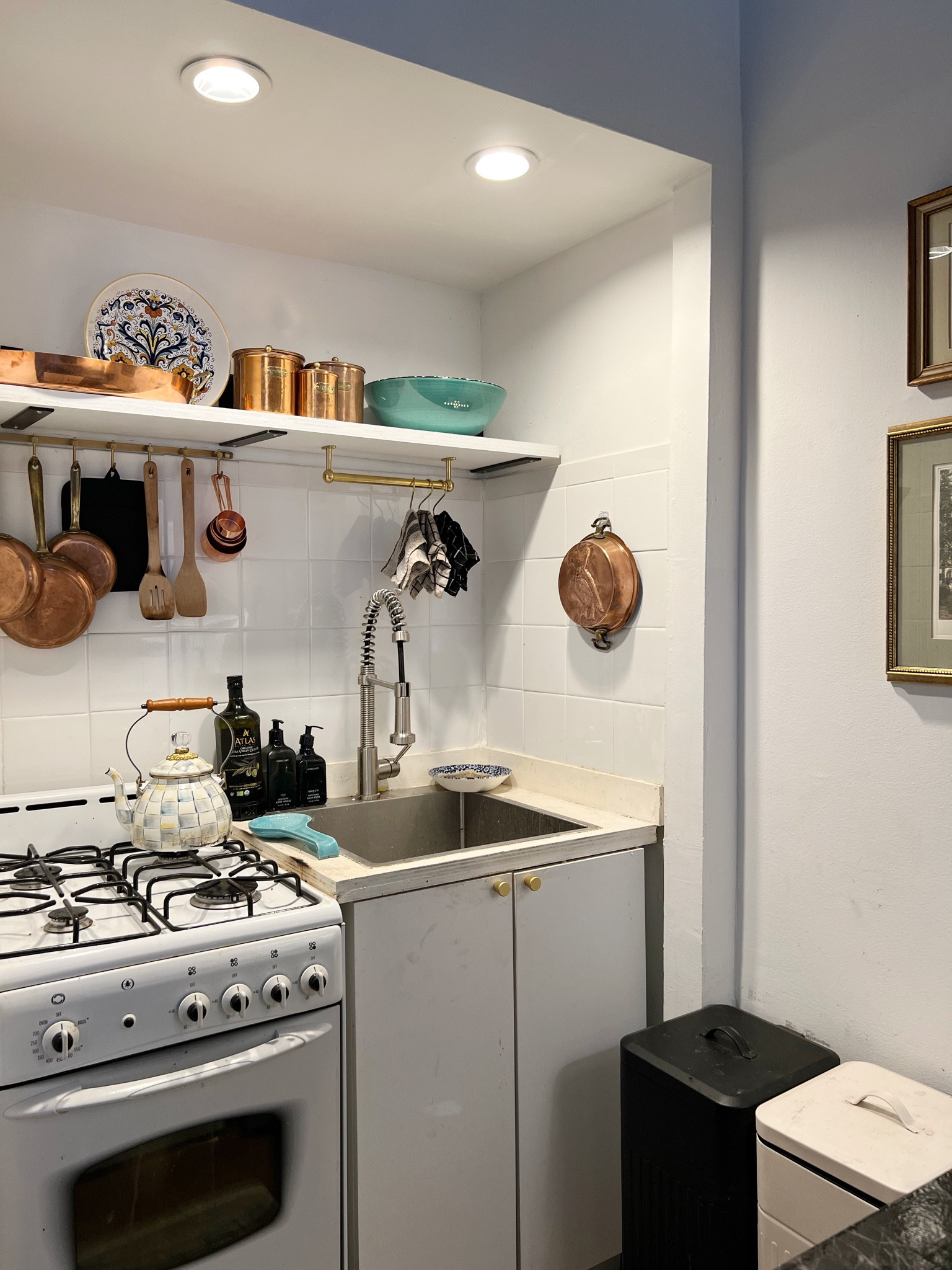 Kitchen, Decor. Brass pot rack, brass, Rod, copper pots, copper pans, kitchen, supplies, kitchen, utensils, tea, pot, tea, kettle.

#LTKFind #LTKsalealert #LTKstyletip