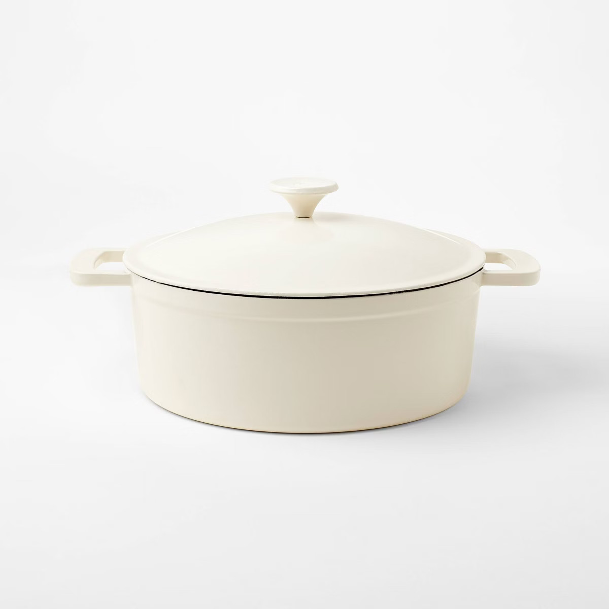 5.5qt Enamel Dutch Oven Cream - Figmint™ | Target
