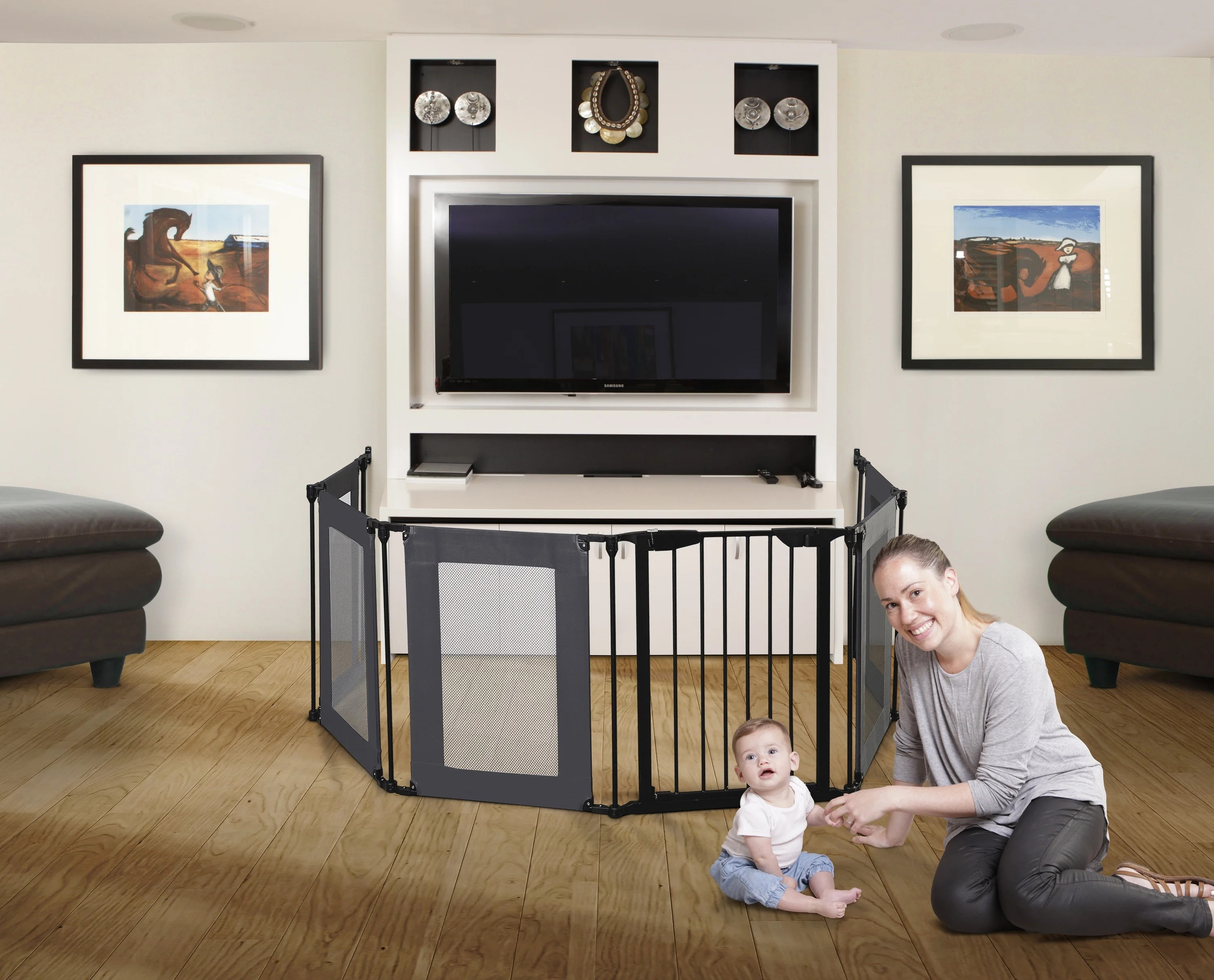 Dreambaby Brooklyn Converta 6 Panel Play-Pen & Wide Barrier Gate | Walmart (US)