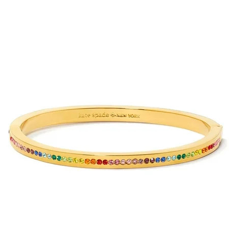 Kate Spade New York Women s Gold Plated Metal Ring It Up Pave Bangle Bracelet(Gold / Multi) | Walmart (US)