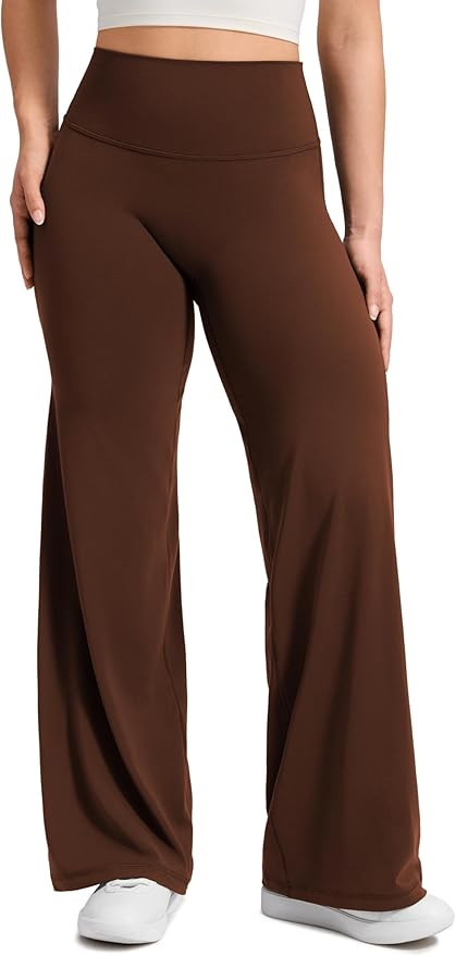 CRZ YOGA Softretch No Front Seam Wide Leg Pants 28''/ 30''/ 32" for Women - High Waist Yoga Loung... | Amazon (US)