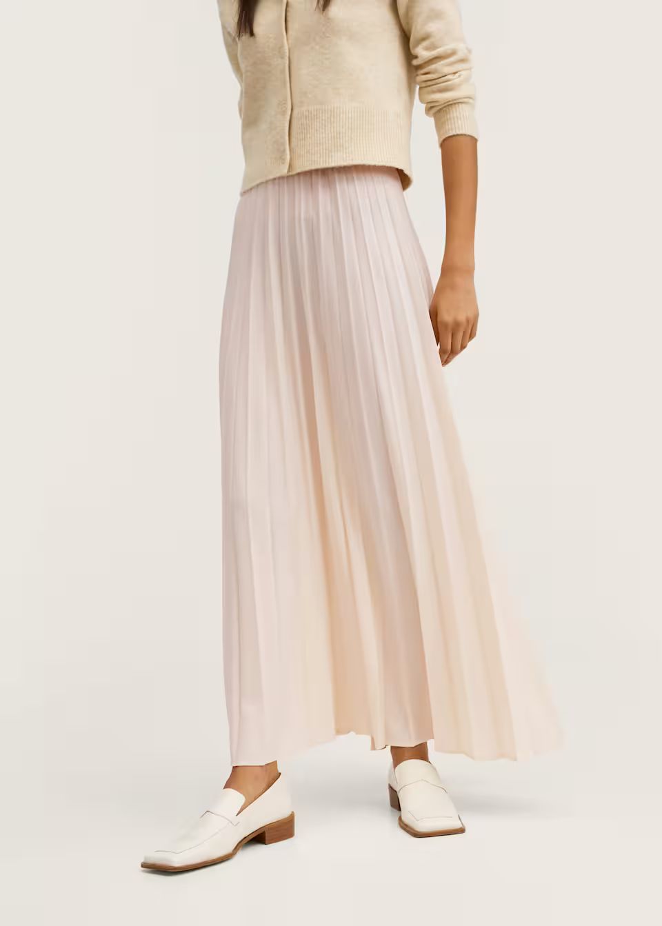 Pleated long skirt | MANGO (UK)