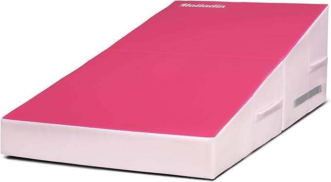 Folding Gymnastics Cheese Wedge Incline Mat, Gym Fitness Tumbling Skill Shape Mat for Kids Girls ... | Amazon (US)