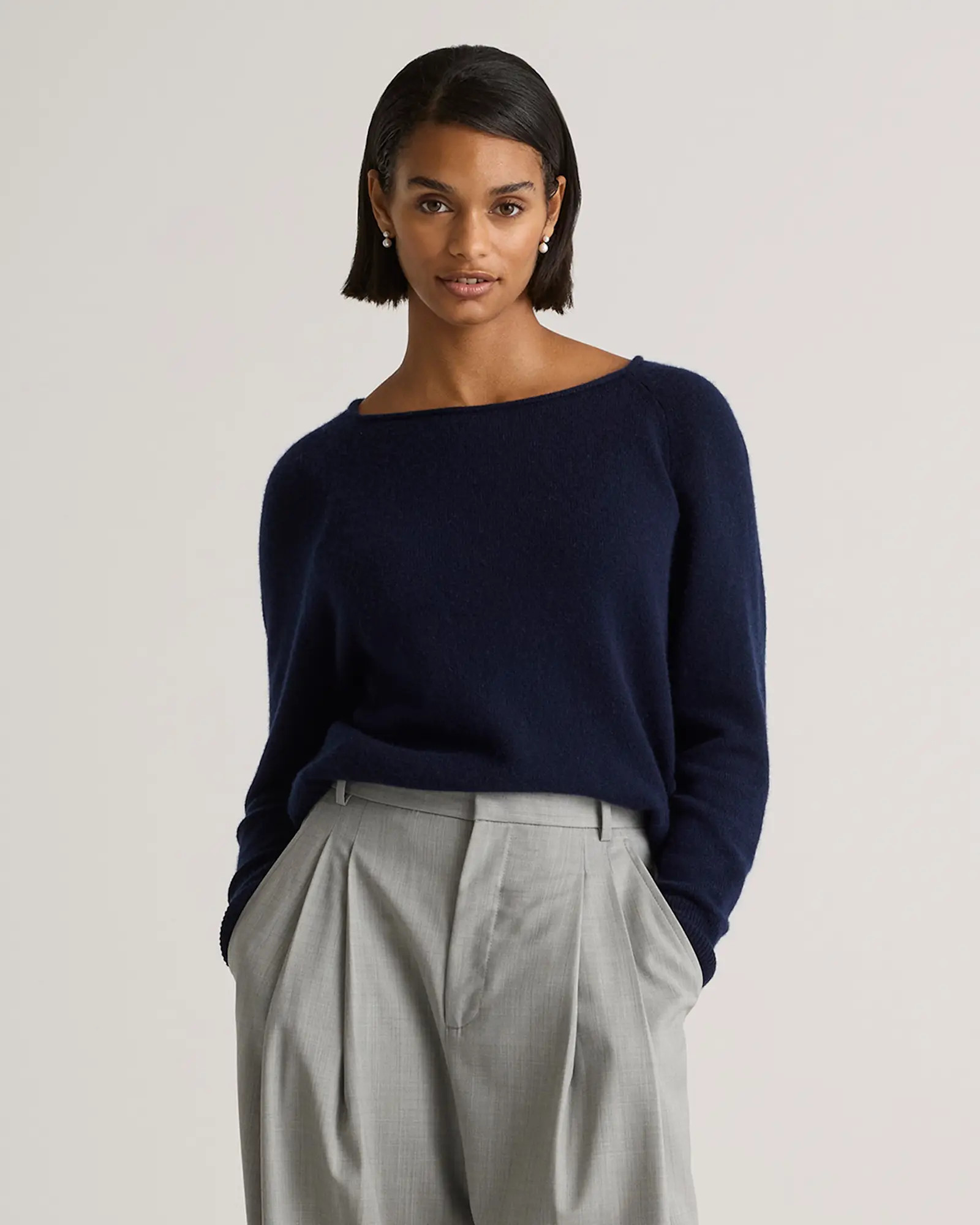 Mongolian Cashmere Boatneck Sweater | Quince