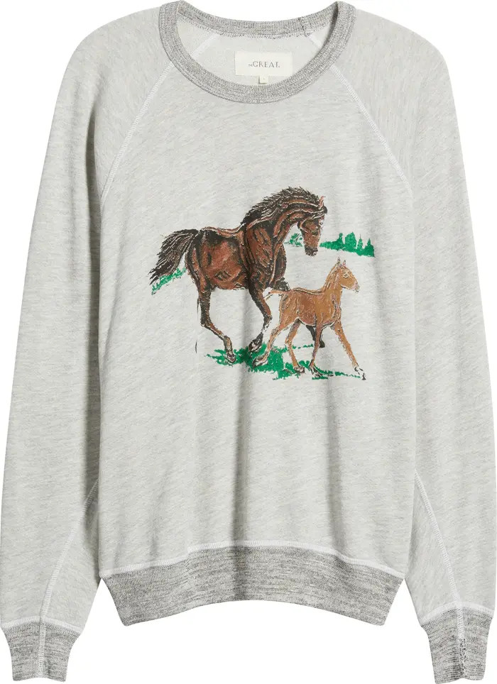 THE GREAT. The College Horses Sweatshirt | Nordstrom | Nordstrom