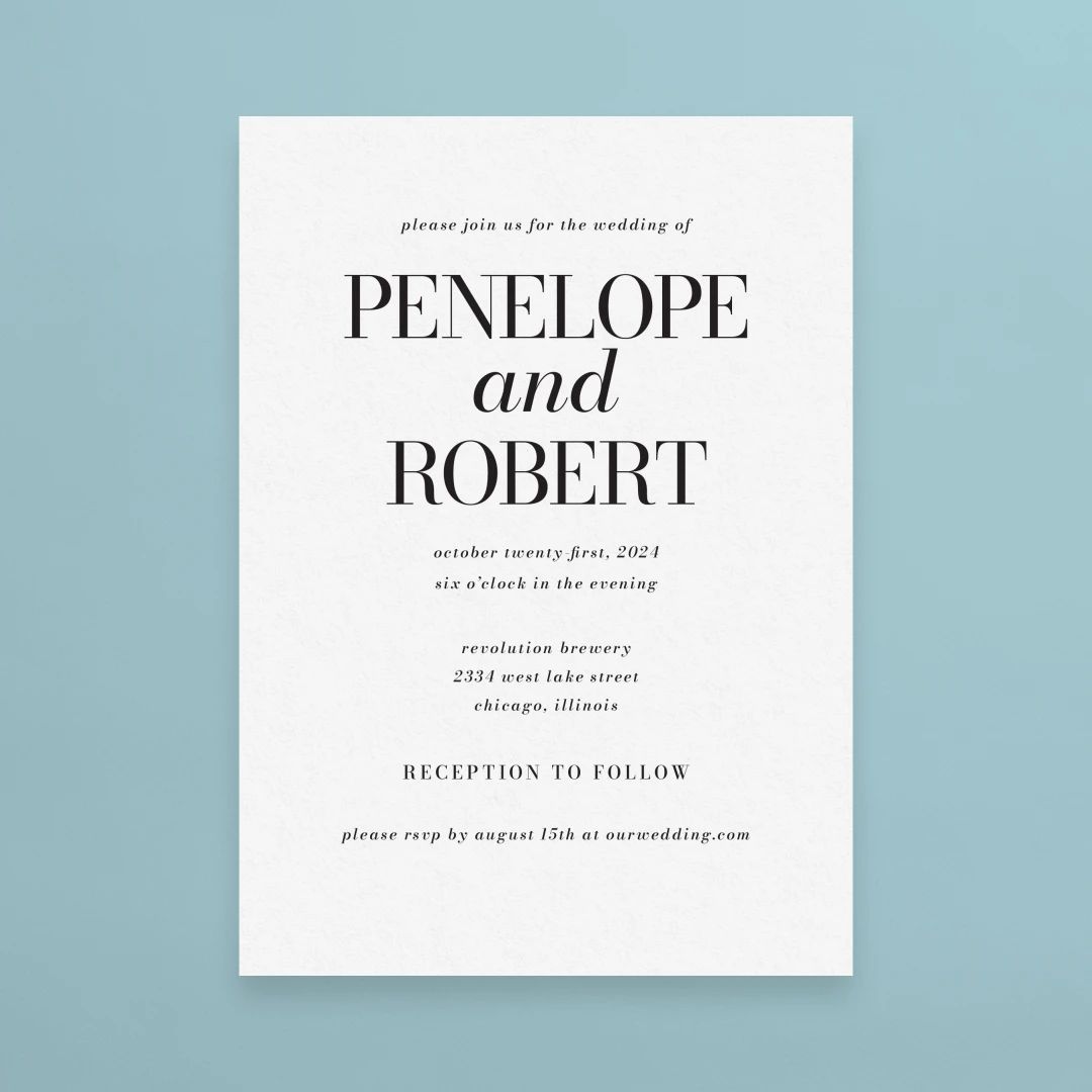 Simple Centered Invite | Postable | Postable