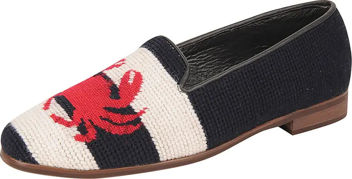 ByPaige BY PAIGE Needlepoint Crab & Lobster Flat (Women) | Nordstrom | Nordstrom