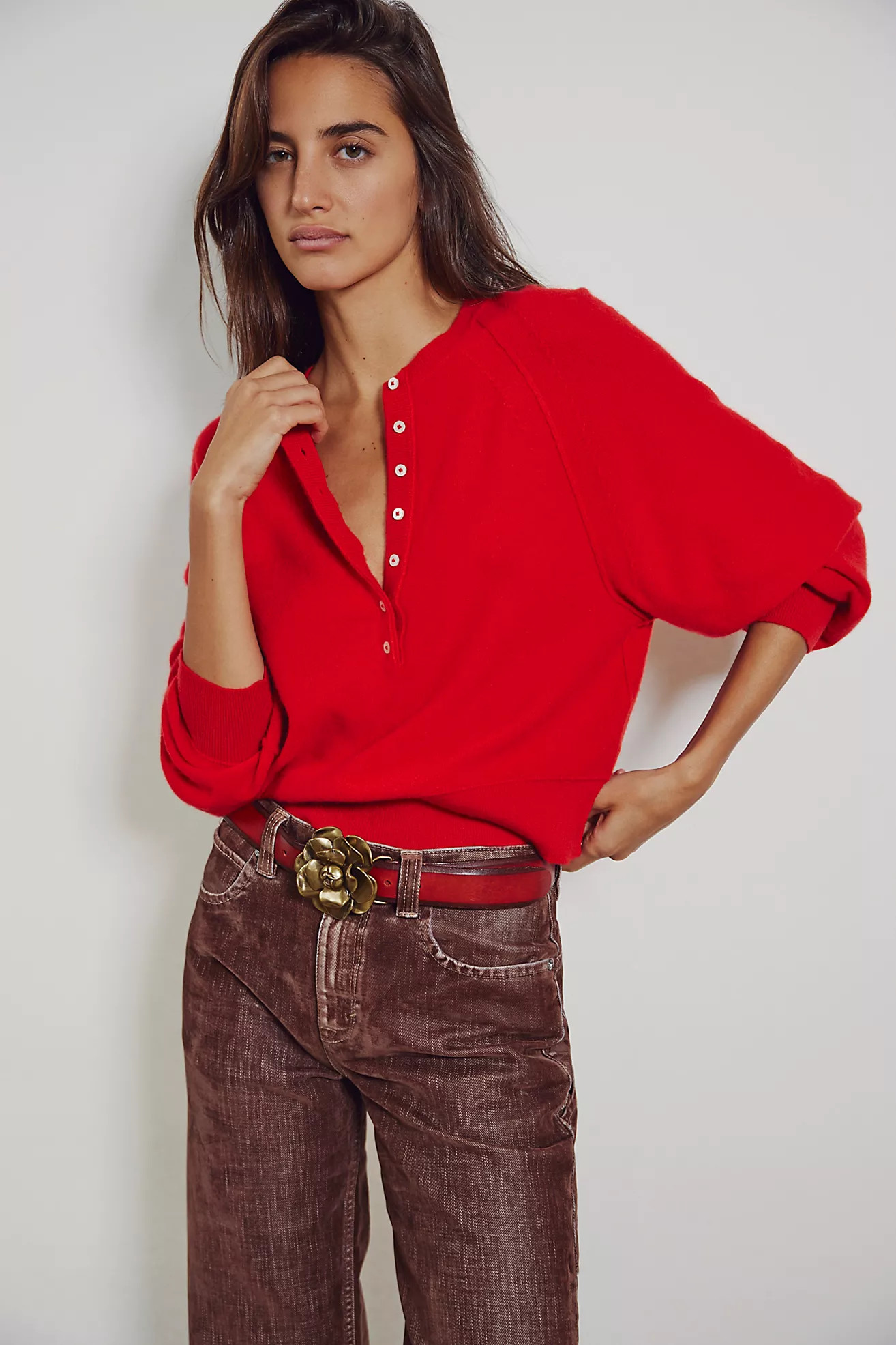 Porta Cashmere Henley | Free People (UK)