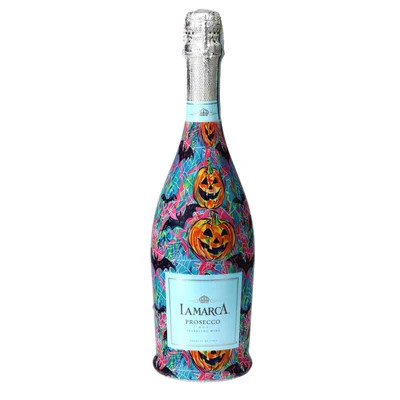 Preppy Halloween Bats Prosecco Bottle Wrap | Beau Bottles