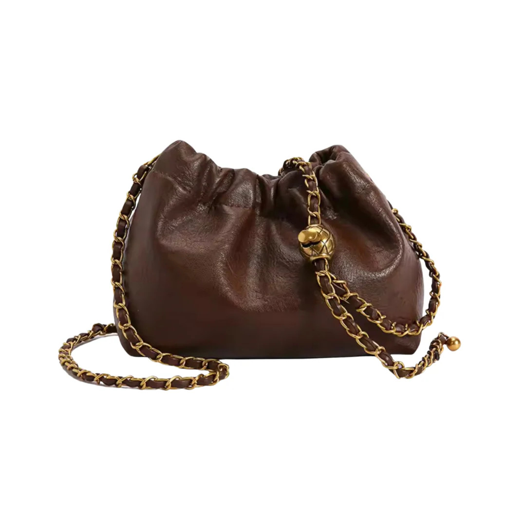 Crossbody Ball Chain Crossbody (Brown) | Sea Marie Designs