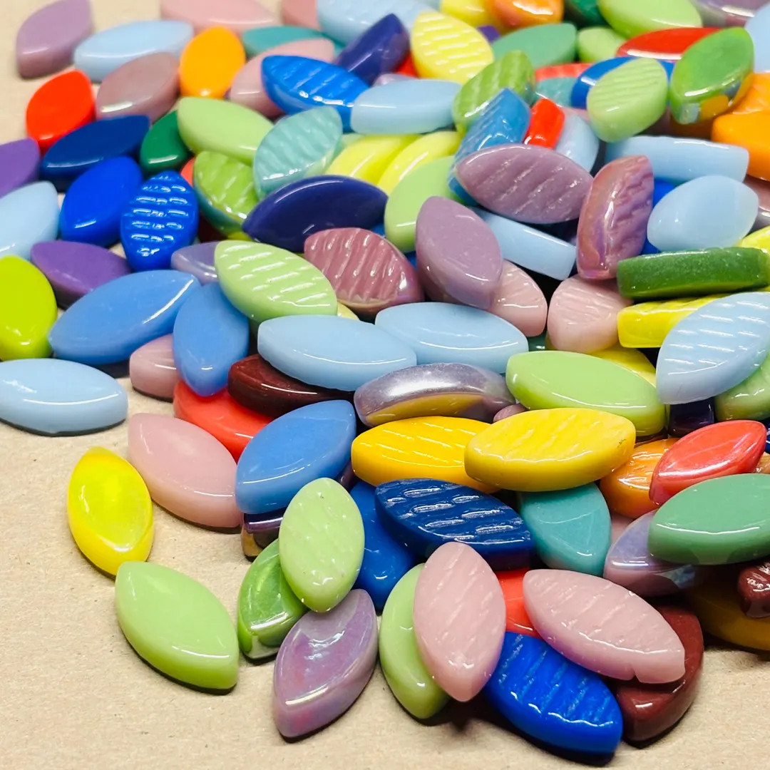 Ceramic Petal Cabochons35 petal cabochons perfect for mosaic, glass art, scrap booking, kids craf... | Etsy (US)