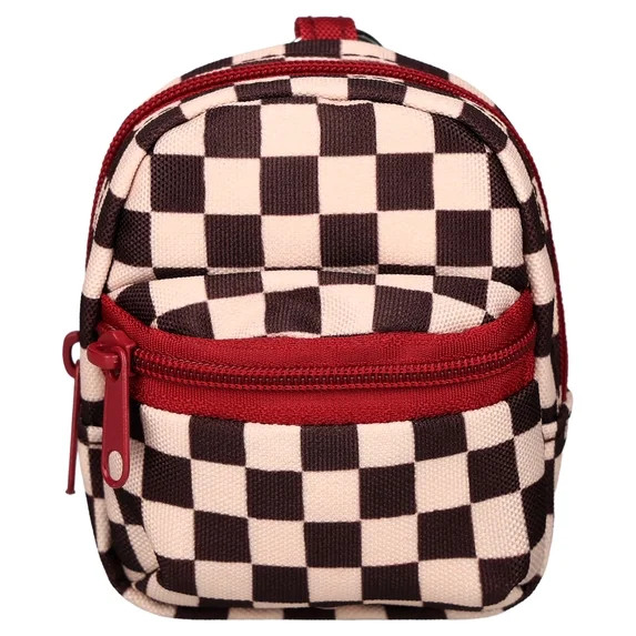 Pen+Gear Western Checkered Mini Backpack Charm, Black and White, 3.55 Inch | Walmart (US)