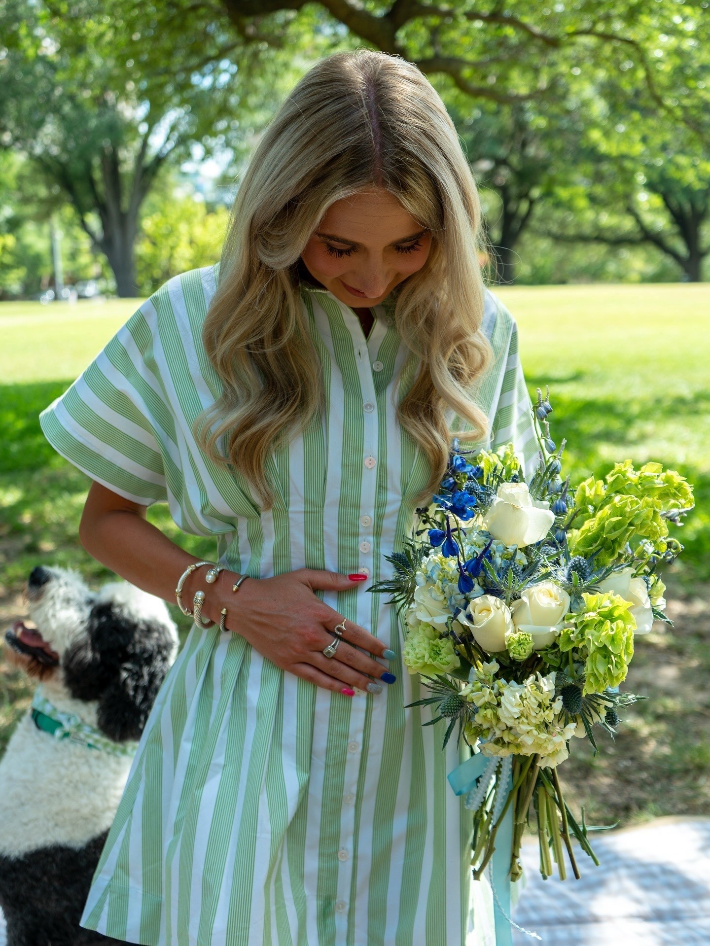 LOVE my skirt dress that is a perfect transition piece💚 loved it pre-pregnancy and loving it still at 23 weeks! plenty of room🤰🏼

will be purchasing the brown polka dot for fall🤎
wearing my true size XS

#LTKStyleTip #LTKBump #LTKSeasonal